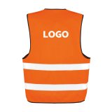 Gilet de sécurité publicitaire fluo à 2 bandes de sécurité - marquage 1 couleur