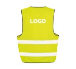Gilet de sécurité publicitaire fluo à 2 bandes de sécurité - marquage 1 couleur