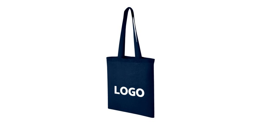 Sac couleur en coton publicitaire totebag 140 g/m² - anses longues - 10 L - marquage 1 couleur