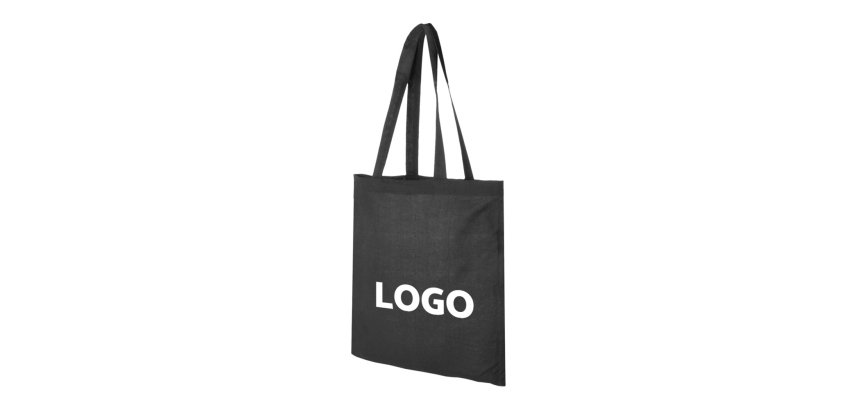 Sac couleur en coton publicitaire totebag 140 g/m² - anses longues - 10 L - marquage 1 couleur