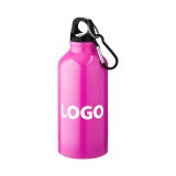 Advertising metal water bottle – capacity 0,4 L - 1-color imprint