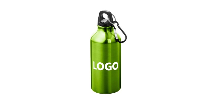 Werbemetallflasche - Fassungsvermögen 0,4 l - 1-Farben-Druck