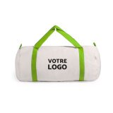 Sac de sport polochon publicitaire - anses colorées - marquage 1 couleur