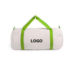 Sportzak duffel promotieartikel - met gekleurde handvatten