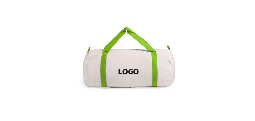 Promotional duffle sports bag - colorful handles