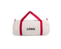 Promotional duffle sports bag - colorful handles