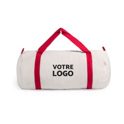 Sac de sport polochon publicitaire - anses colorées - marquage 1 couleur