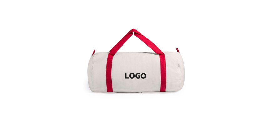 Promotional duffle sports bag - colorful handles