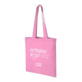 Sac couleur en coton publicitaire totebag 140 g/m² - anses longues - 10 L - rose