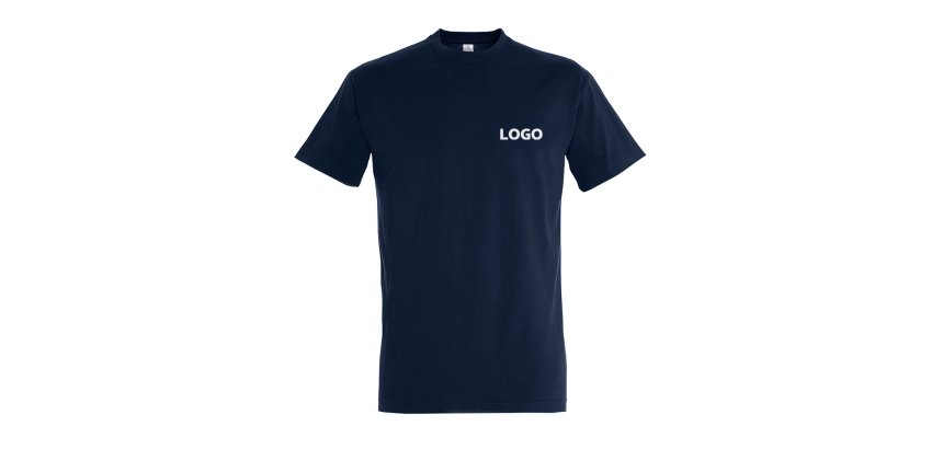 T-shirt publicitaires SOL’S with short sleeves - 190 g/m² - 1 color printing