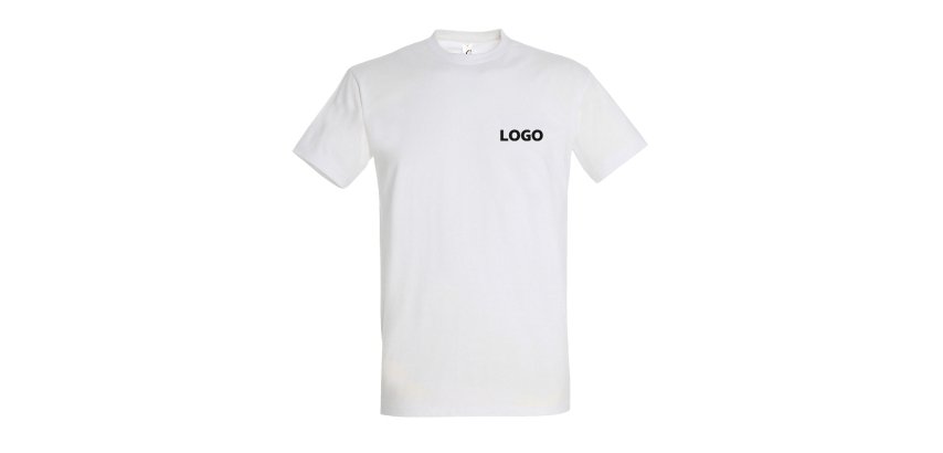 T-shirt manches courtes publicitaires SOL’S – 190 g/m² - marquage 1 couleur
