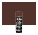 Peinture satinée multi-supports Color Touch Julien - Aérosol de 400 ml, brun châtaigne RAL 8016