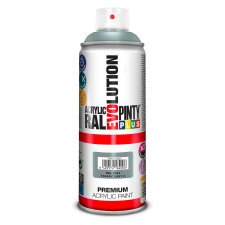 Peinture acrylique brillante Pintyplus Evolution - Aérosol de 400 ml, gris RAL7042