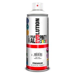 Peinture acrylique brillante Pintyplus Evolution - Aérosol de 400 ml, blanc RAL 9016