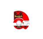 Dévidoir adhésif Scotch Crystal transparent - Largeur 19 mm x longueur 7,5 m
