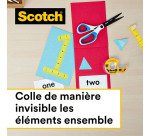 Dévidoir adhésif Scotch Crystal transparent - Largeur 19 mm x longueur 7,5 m