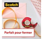 Dévidoir adhésif Scotch Crystal transparent - Largeur 19 mm x longueur 7,5 m