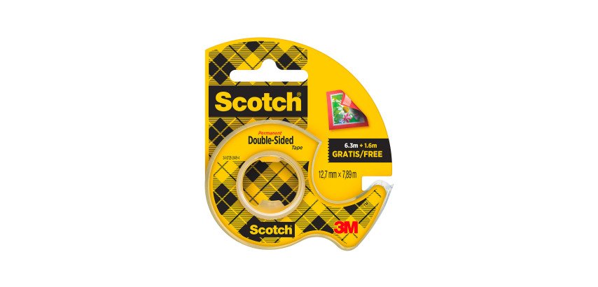 Doppelseitiges Scotch-Klebebandspender mit Rolle - Länge 7,89 m