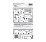 Languettes adhésives étroites Command 3M jusqu'à 5,4 kg - Blister de 4 x 2