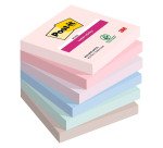 Pack de 4 notes repositionnables soulful Super Sticky Post-it 76 x 76 mm - bloc de 90 feuilles + 2 offertes