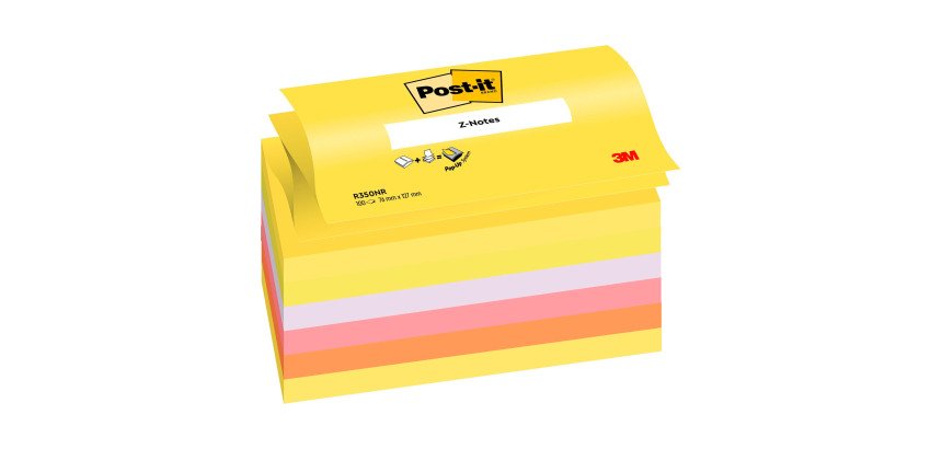 Z-notes repositionnables néon Super Sticky Post-it - Bloc de 100 feuilles