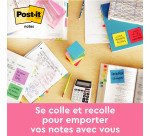 Z-notes repositionnables néon Super Sticky Post-it - Bloc de 100 feuilles