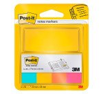 Marque-pages papier repositionnable couleurs assorties Post-it - Blocs de 4 x 50 feuilles