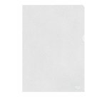 Chemise coin plastique Esselte A4 polypropylène 8/100e grainé incolore - Paquet de 100