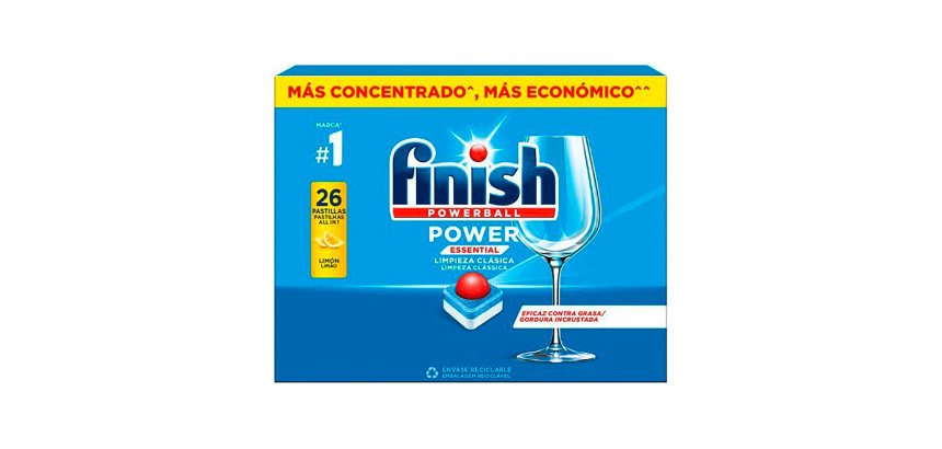 Pastillas lavavajilla Finish Original Power - caja de 26