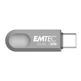 Emtec clé USB D280 Dual 128 Go Usb 3.2 (USB-A), Usb 3.2 (USB-C) Gris