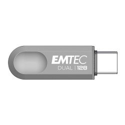 Emtec clé USB D280 Dual 128 Go Usb 3.2 (USB-A), Usb 3.2 (USB-C) Gris