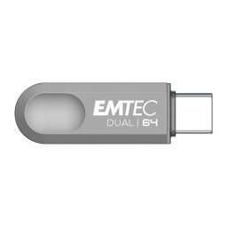 Clé USB Emtec D280 DUAL USB A USB C 3.2 64 Go