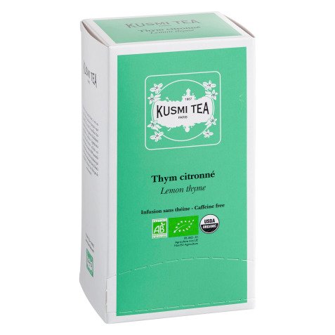Infusion thym citronné Bio Kusmi Tea - Boîte de 25 sachets
