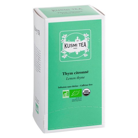 Infusión de Tomillo y Limón Orgánico Kusmi Tea - Caja de 25 sobres