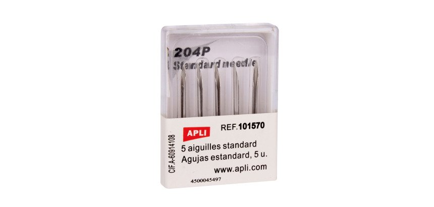 Boîte de 5 aiguilles standard pour pistolet textile APLI 101545