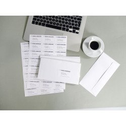 Étiquettes adresses multi-usages 70 x 70 mm Agipa 102167 blanches - Boîte de 1200