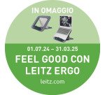 Scrivania compatta pneumatica Leitz Sit-Stand colore bianco
