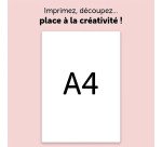 Étiquettes personnalisables autocollantes 21 x 29,7 cm Avery C9421 - Sachet de 6