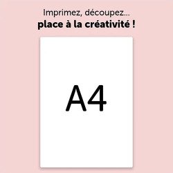 Étiquettes personnalisables autocollantes 21 x 29,7 cm Avery C9421 - Sachet de 6