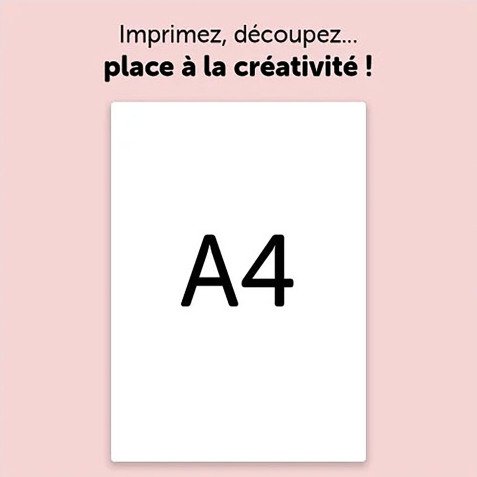 Étiquettes personnalisables autocollantes 21 x 29,7 cm Avery C9421 - Sachet de 6