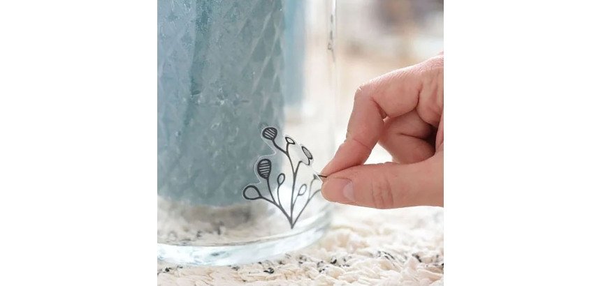 Etiqueta autoadhesiva personalizable Avery de inyección de tinta transparente de 21 x 29,7 cm (paquete de 6)