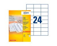 Label address 70 X 37 mm Avery white copier - Box of 2400
