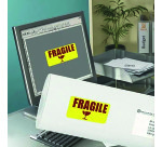 Étiquettes repositionnables 99,1 x 38,1 mm Avery L7263Y-25 - Boîte de 350 - Jaune