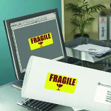 Étiquettes repositionnables 99,1 x 38,1 mm Avery L7263Y-25 - Boîte de 350 - Jaune