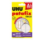 Gommini adesivi UHU Patafix Homedeco Removibile, riutilizzabile bianco 32 unità