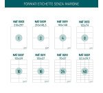 Etichette adesive riciclate Apptac Nature 210x297 1 etichett1 per foglio - 100 ff - 100 etichette