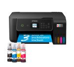 Epson EcoTank ET-2870 – Stampante Multifunzione A4 a Colori EcoTank Wi-Fi con Serbatoi Inchiostro per Ufficio