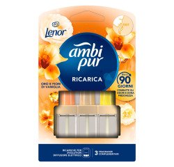 Ricarica per diffusore elettrico Ambipur 3volution - profumo oro e fiori di vaniglia - 3 pezzi