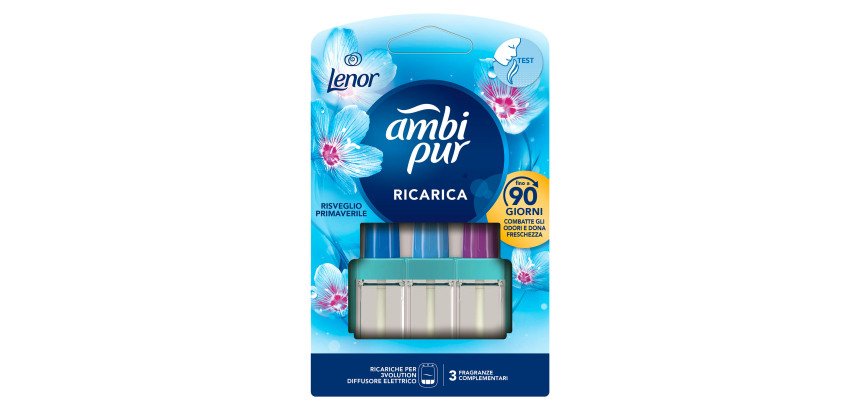 Ricarica per diffusore elettrico Ambipur 3volution - profumo risveglio primaverile - 3 pezzi