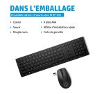 Ensemble clavier souris HP 655 - AZERTY